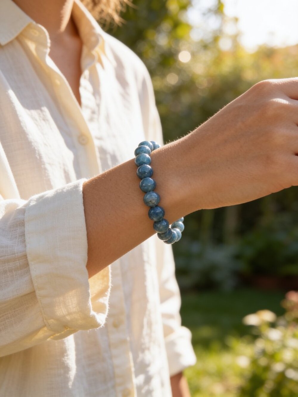 Blue Apatite Bracelet